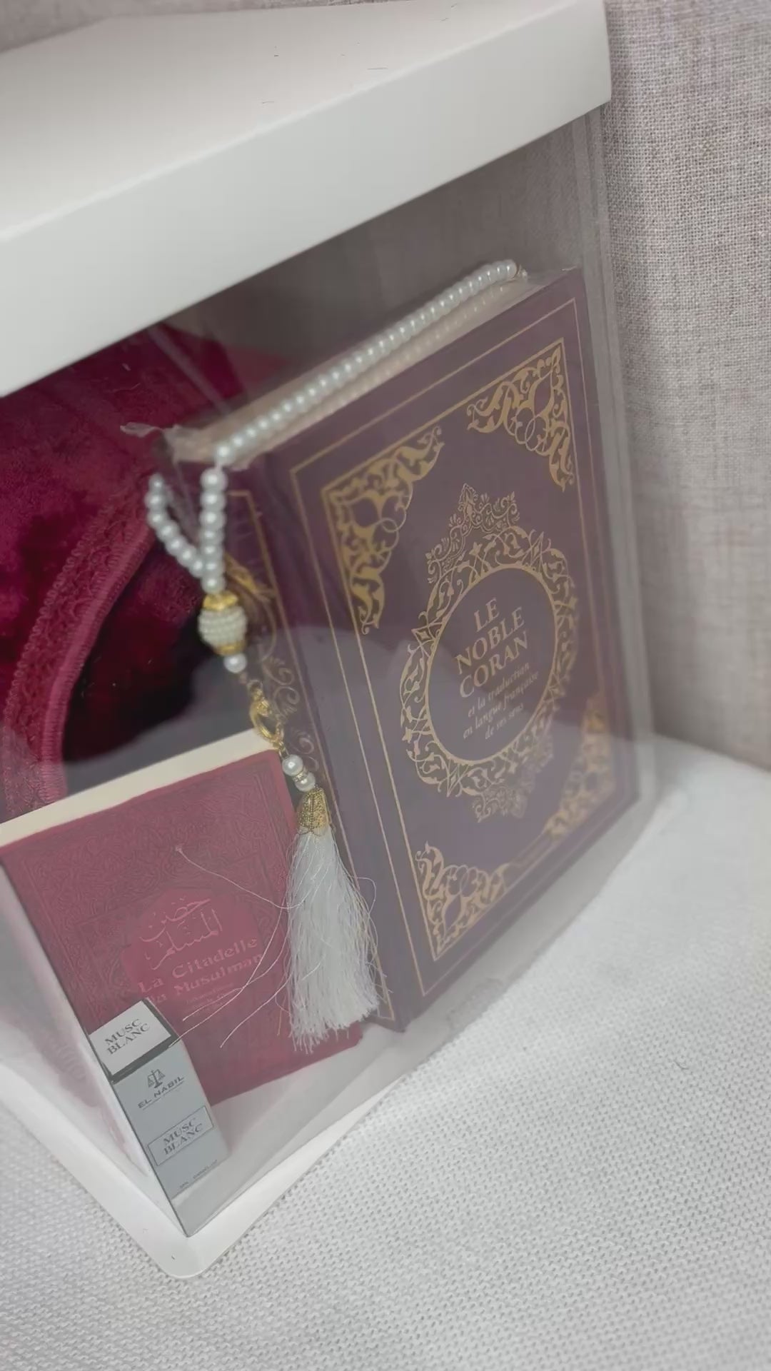 Coffret Coran bordeaux