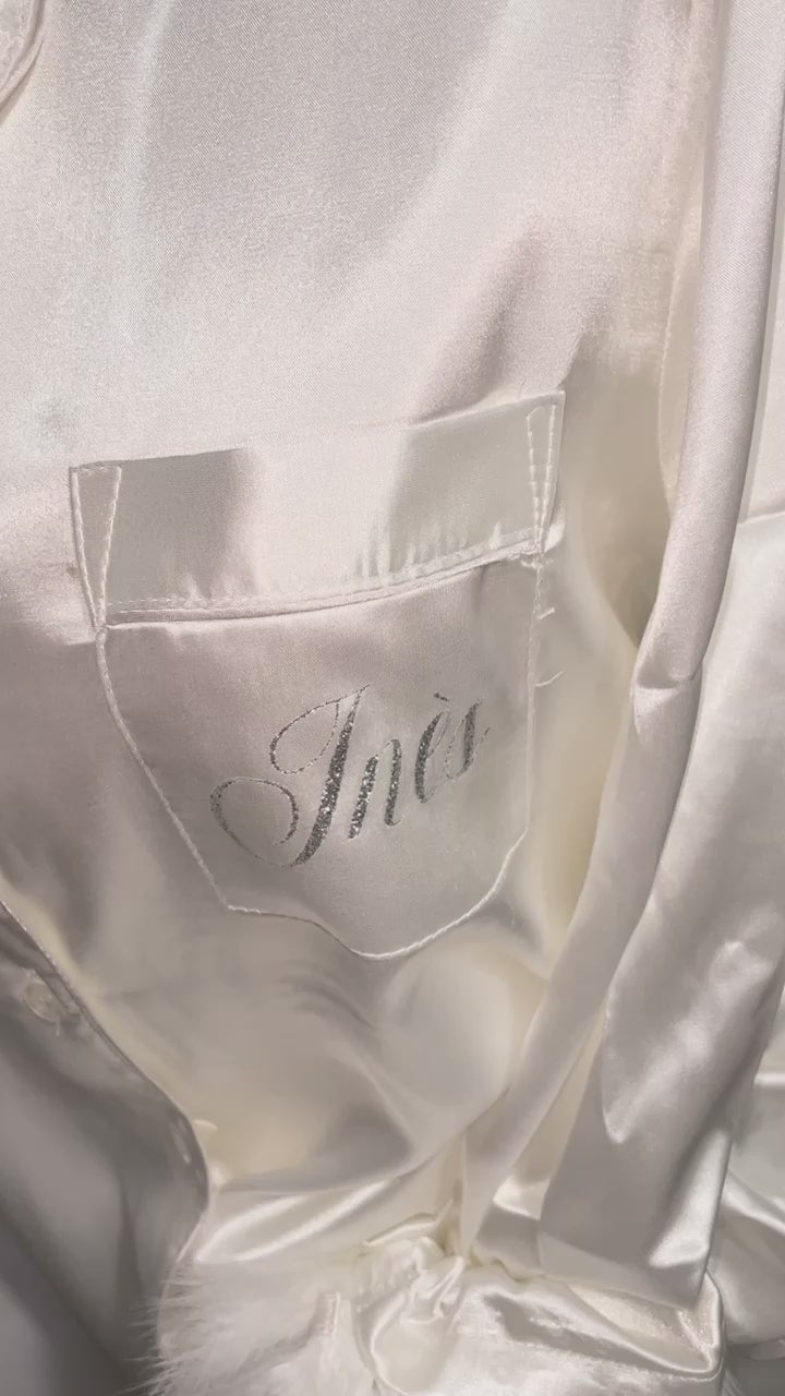 Coffret pyjama satin